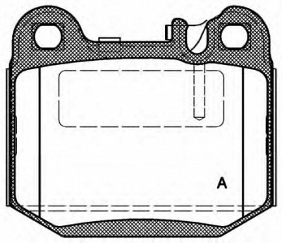 OPEN PARTS bpa001440 -  Комплект тормозных колодок, дисковый тормоз